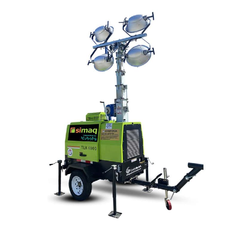 Torre de luz SIMAQ TLK6000 — El equipo real
